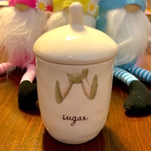 Rae Dunn Upside Down Bunny Sugar Bowl